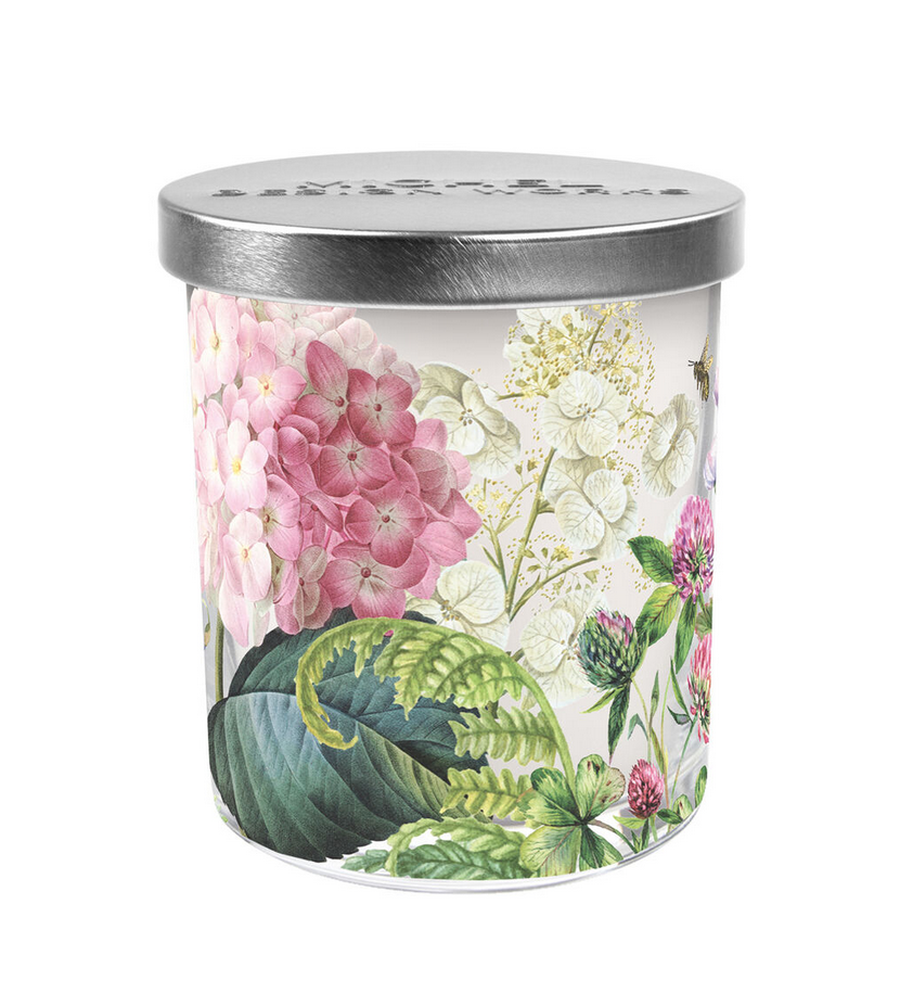 Michel Design Works Decorative Glass Candle Wild Hydrangea