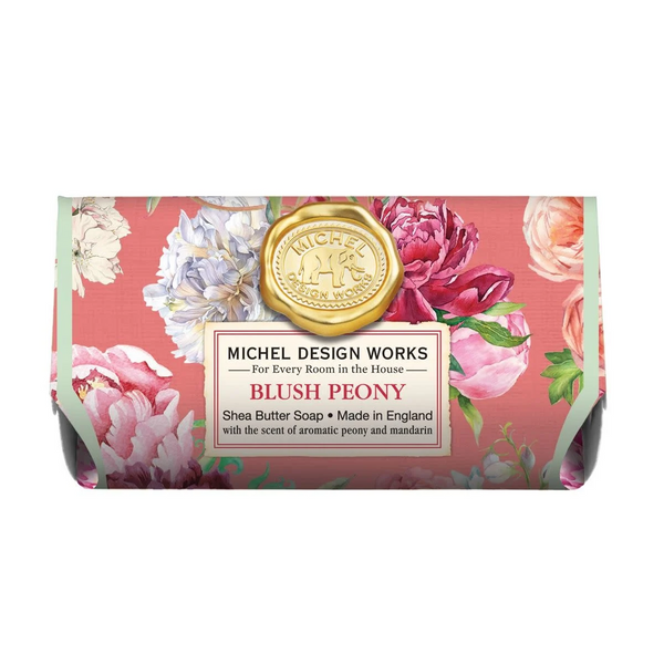 Michel Design Work's Large Bath Soap Bar Blush Peony