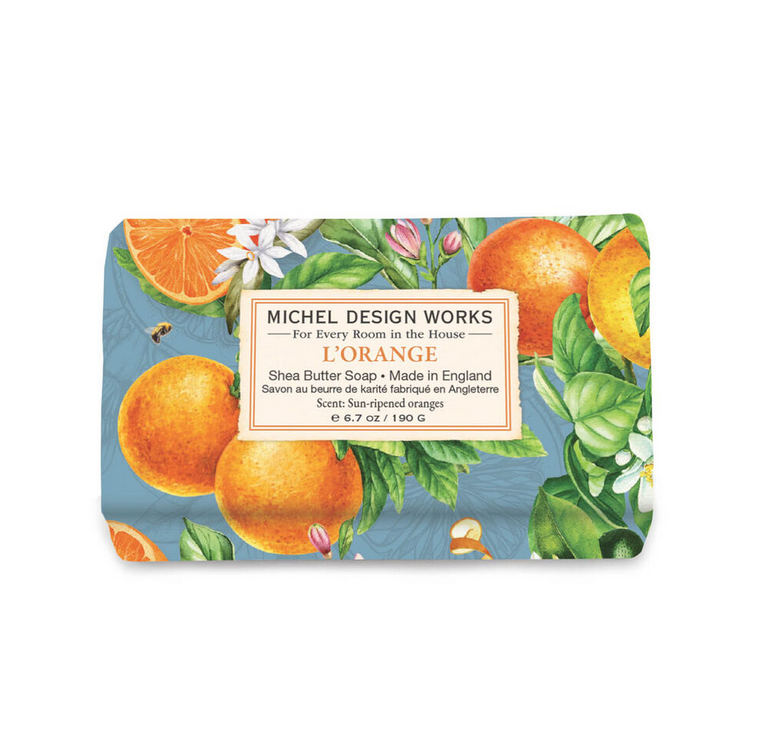 Michel Design Works Medium Bath Soap Bar L'Orange
