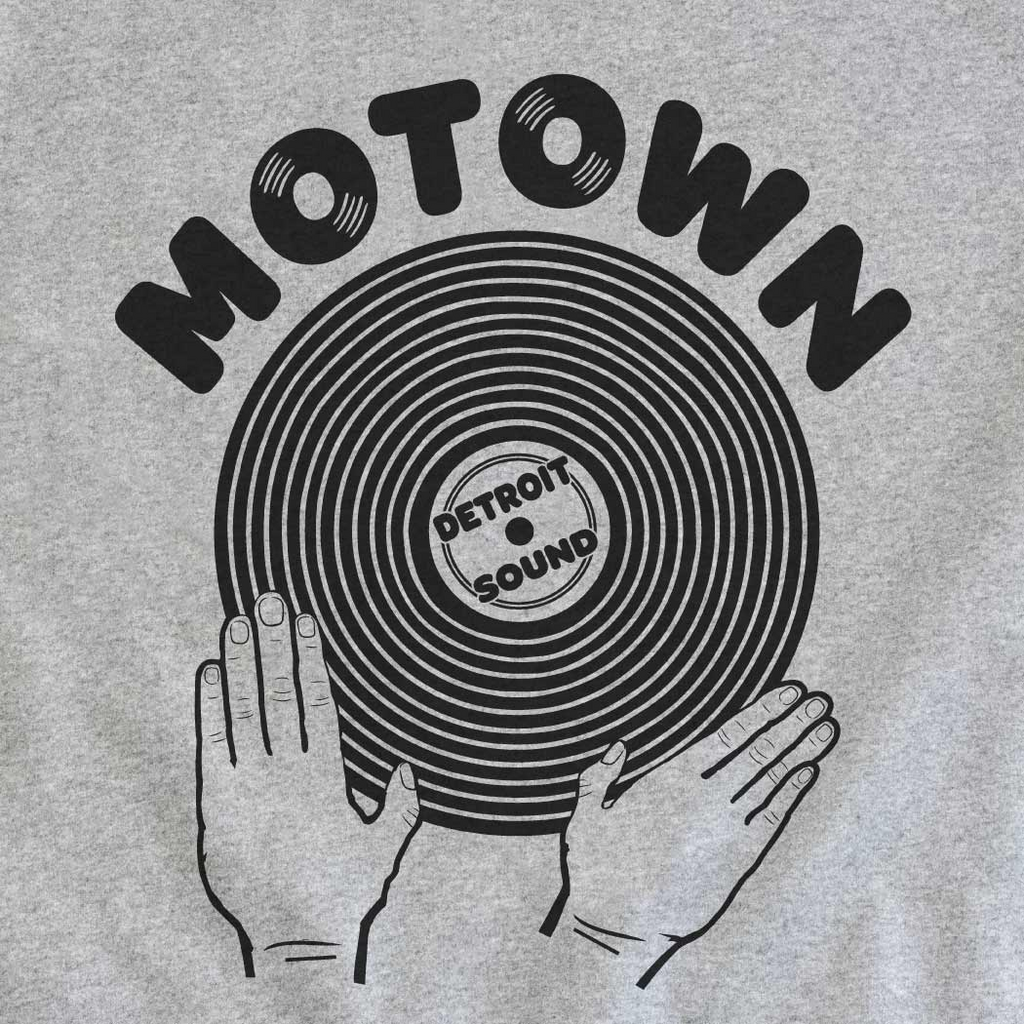 Michigan Vibes Motown Crewneck Sweatshirt / Grey