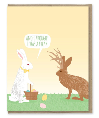 Freak Jackalope Easter Card