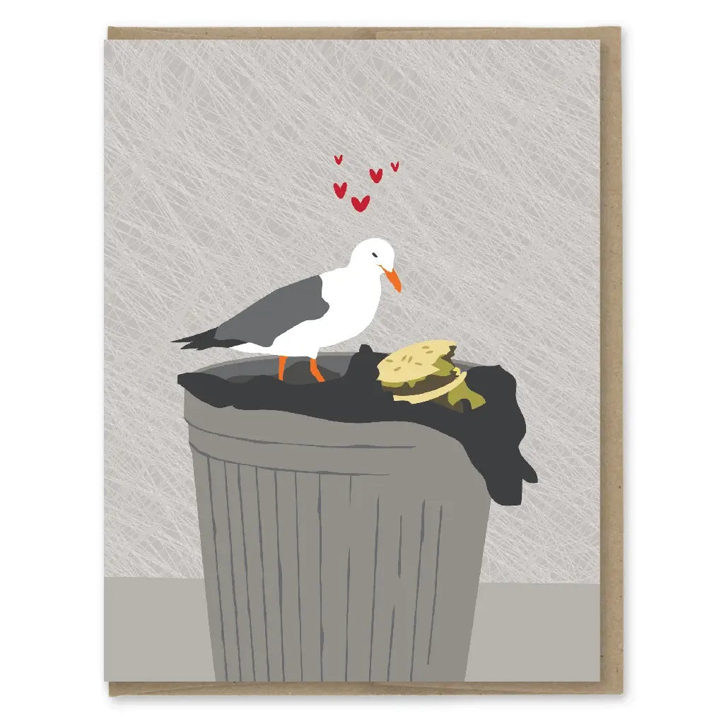 All I Ever Wanted Seagull Valentine's Day Card