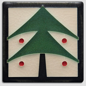 Mona's Favorite Thing: 4x4 Christmas Tree Art Tile / Various Colors