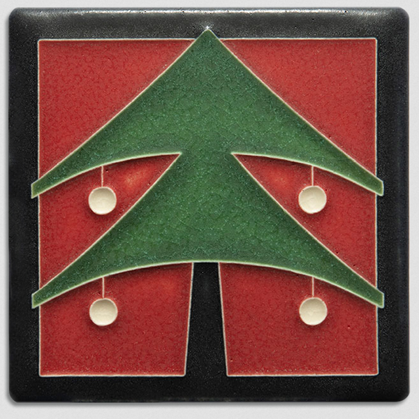 Mona's Favorite Thing: 4x4 Christmas Tree Art Tile / Various Colors