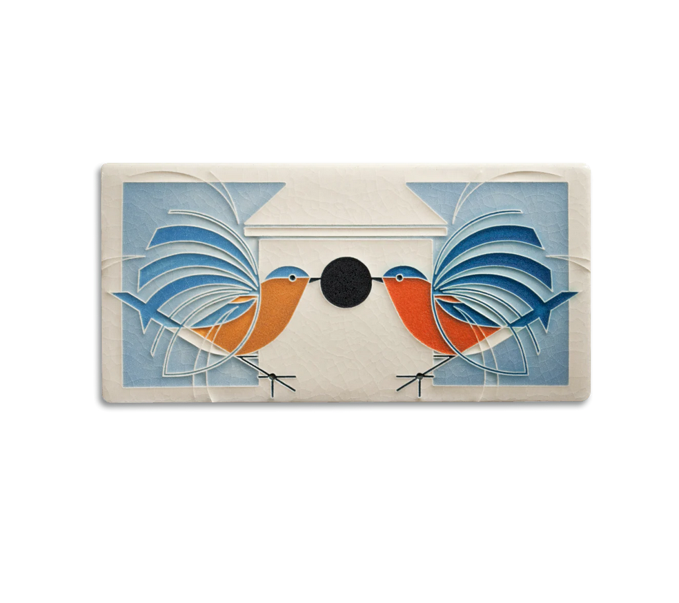 Motawi Charley Harper 4X8 Homecoming Art Tile