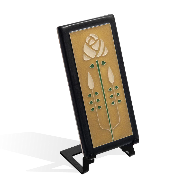 Motawi 4x8 Long Stem Art Tile / Golden