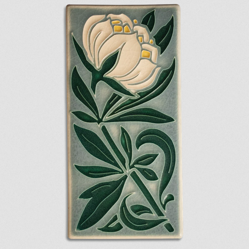 4x8 Peony Art Tile