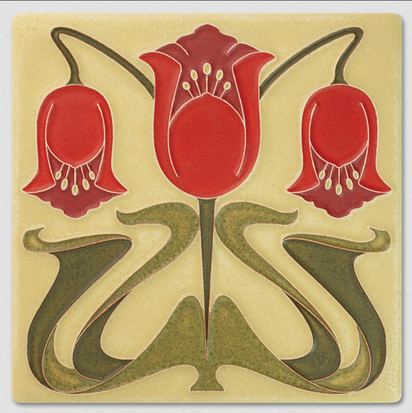Motawi 6X6 Coronet Art Tile