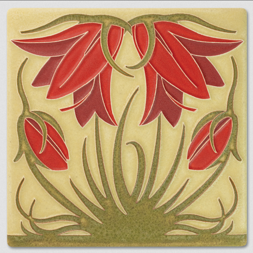 Motawi 6X6 Ladybell Art Tile