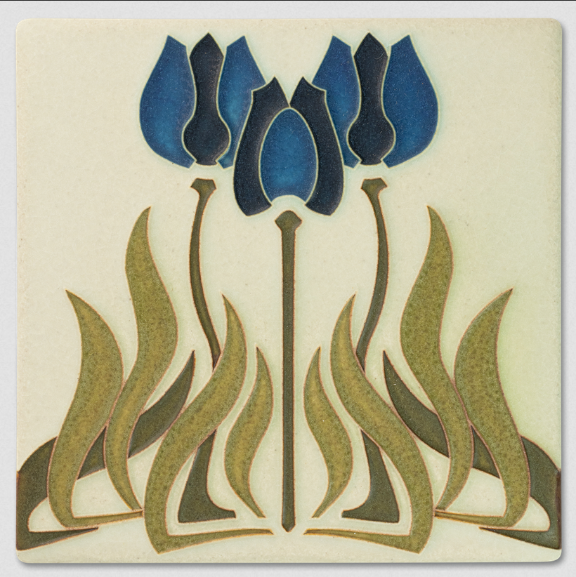Motawi 6x6 Tulips Art Tile
