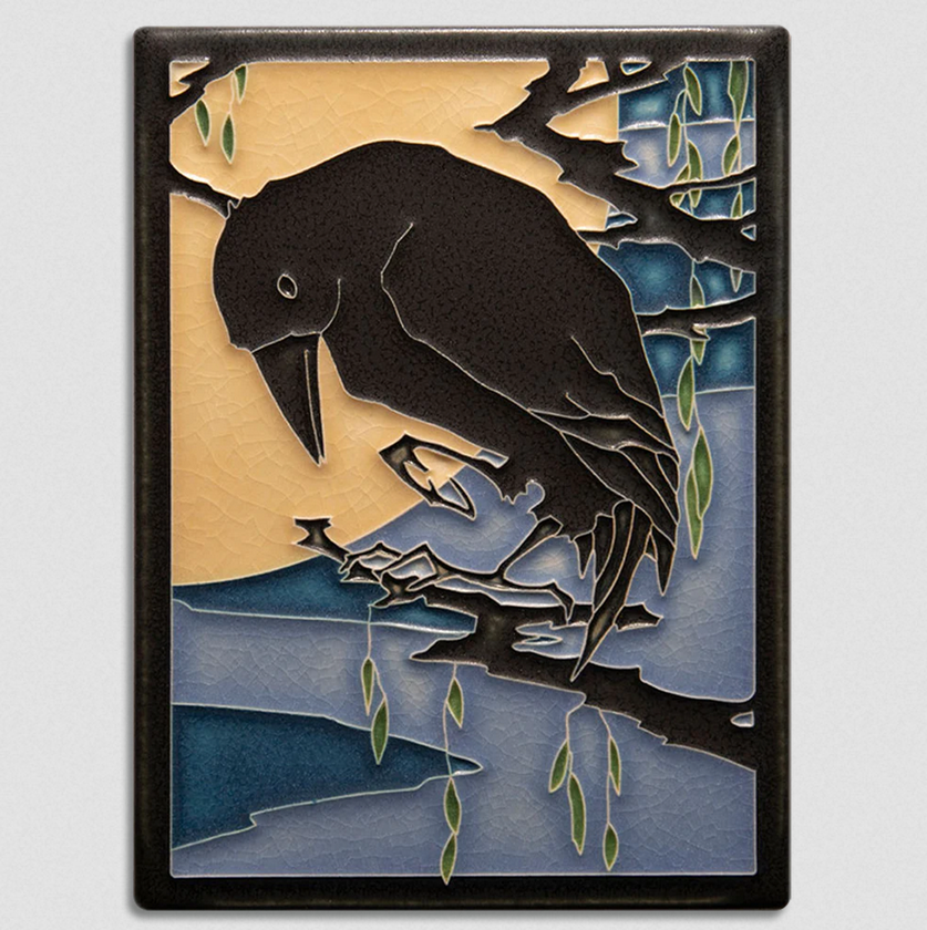 6x8 Raven Art Tile