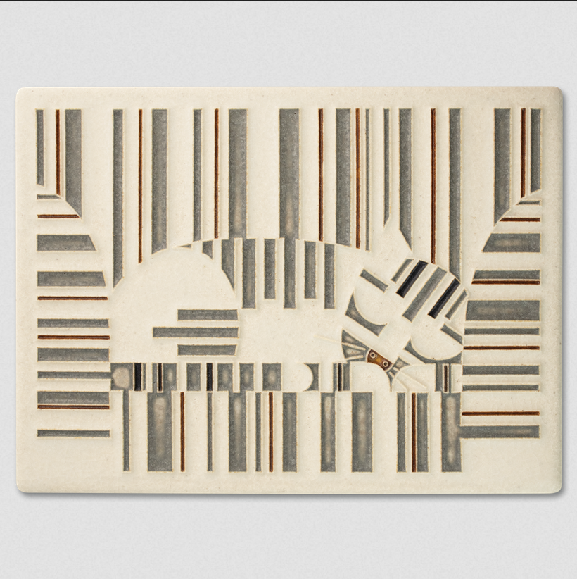 Motawi 6x8 Sleepy Time Tom Art Tile
