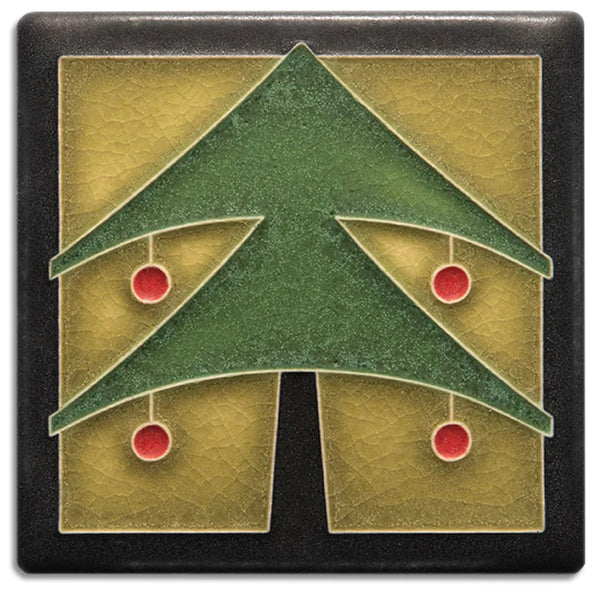 Mona's Favorite Thing: 4x4 Christmas Tree Art Tile / Various Colors