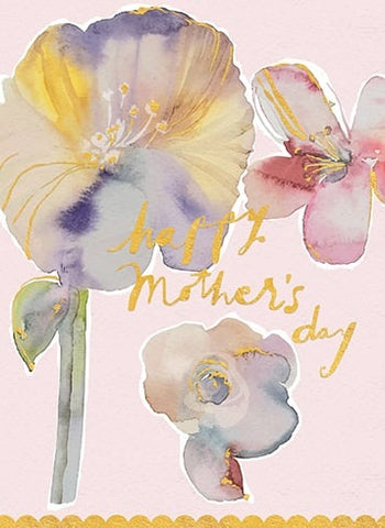 Watercolor Flowers Mother's Day Card