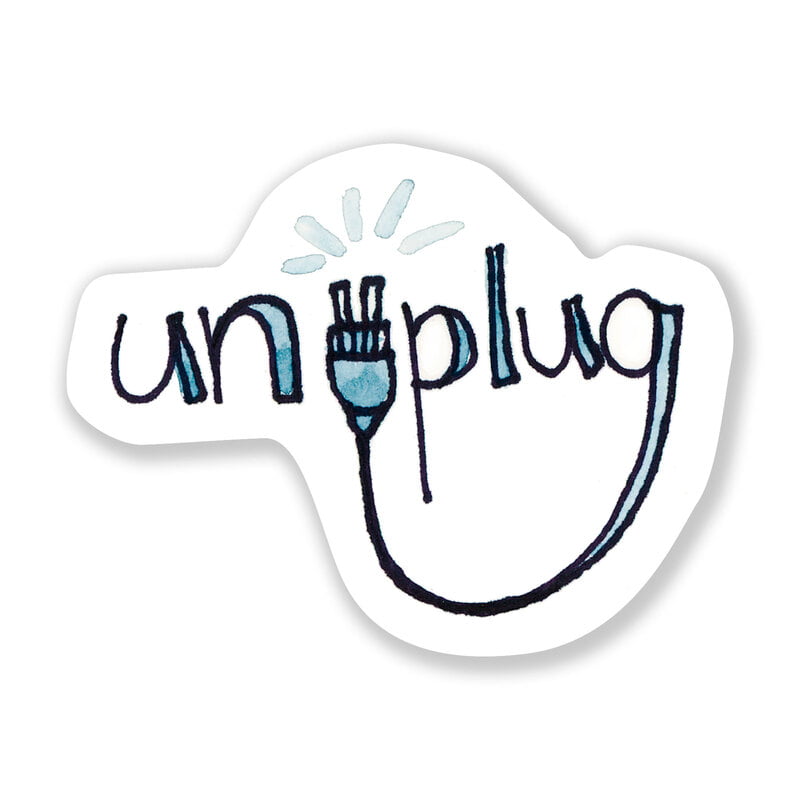 Unplug Sticker