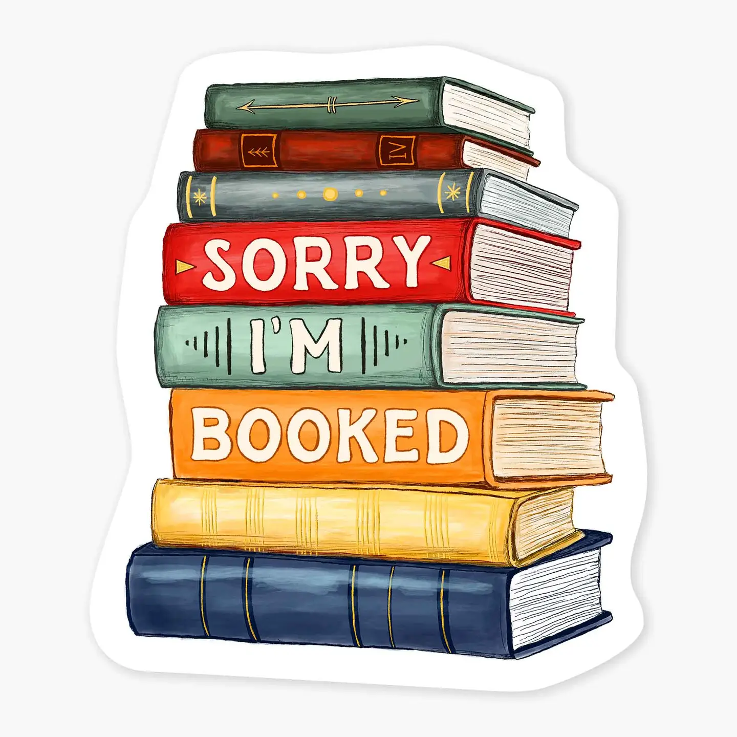 I'm Booked Sticker