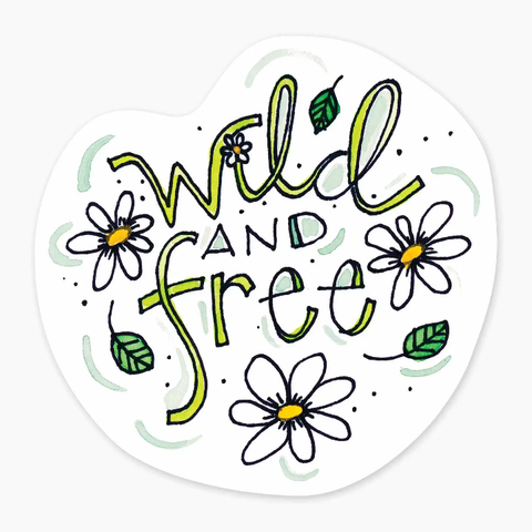 Wild and Free Sticker