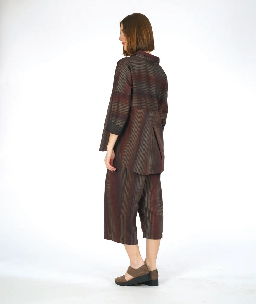 Niche's Bedrock Pant in Shimmer Stripe Brown