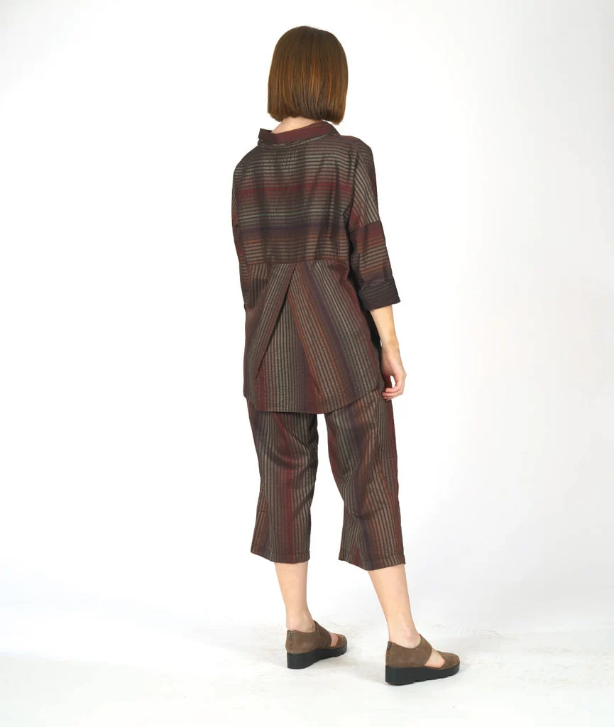 Niche's Bedrock Pant in Shimmer Stripe Brown