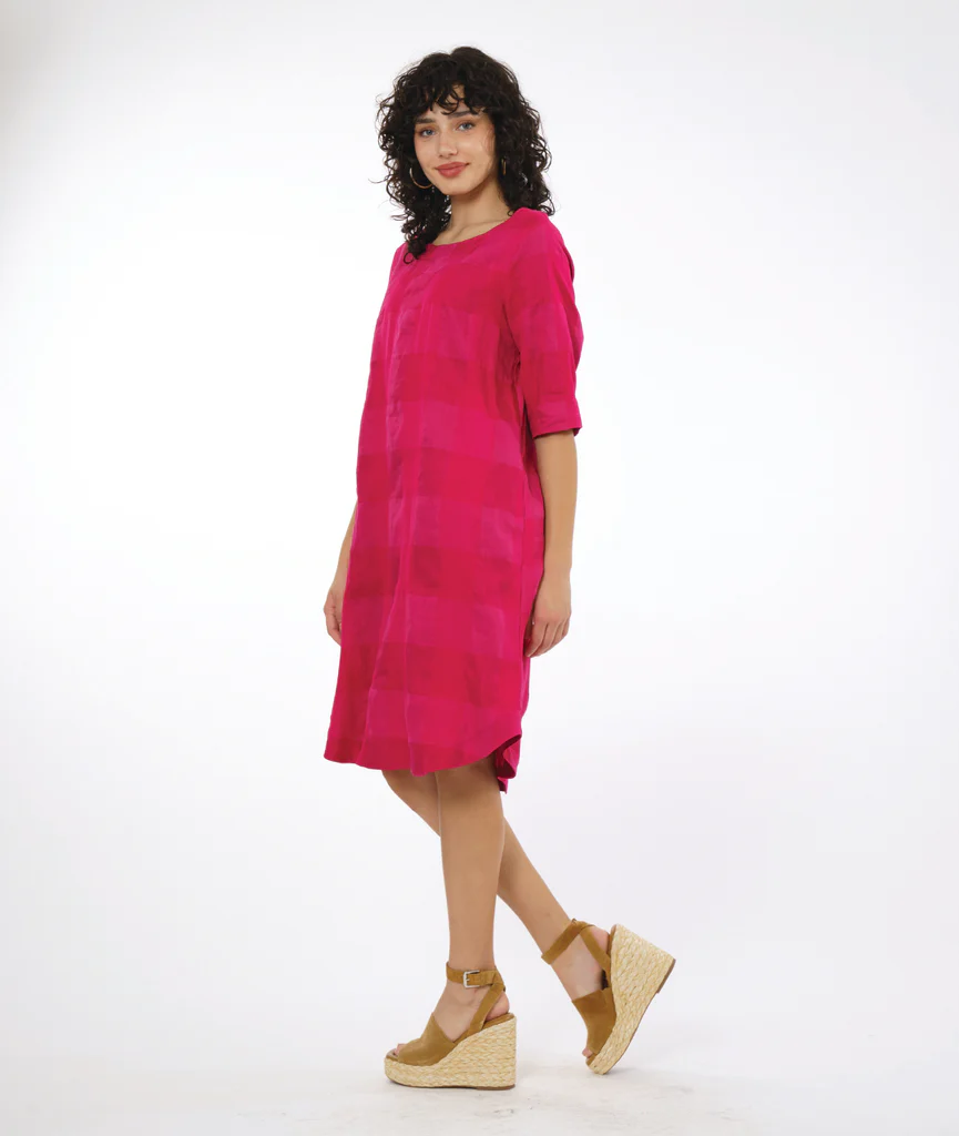 Niche's Silo Dress in Berry Check