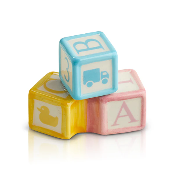Nora Fleming Mini Baby Blocks Oh Baby