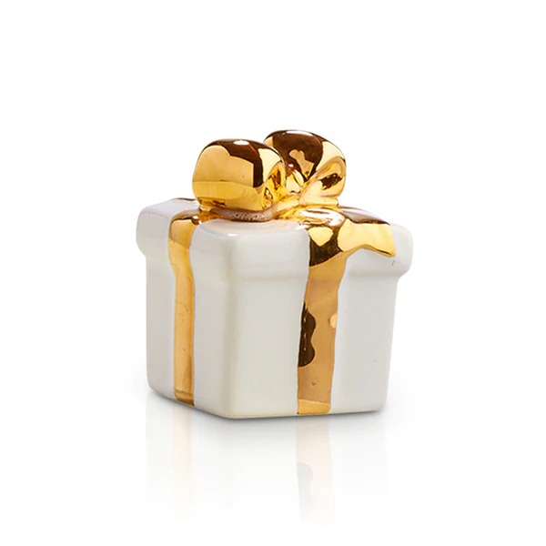 Nora Fleming Mini Golden Wishes White Gift