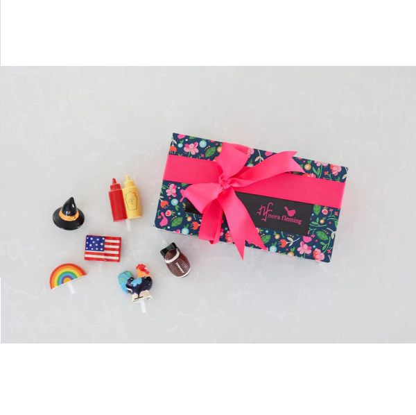 6 Piece Floral Keepsake Holder