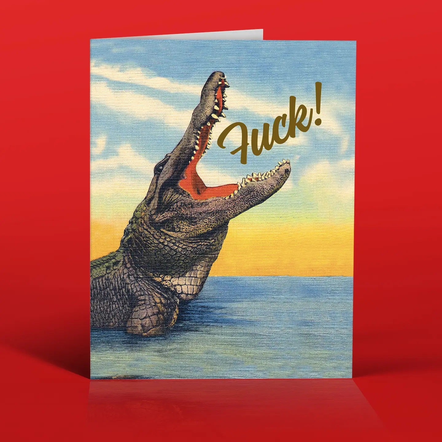 Croc F*ck! Greeting Card