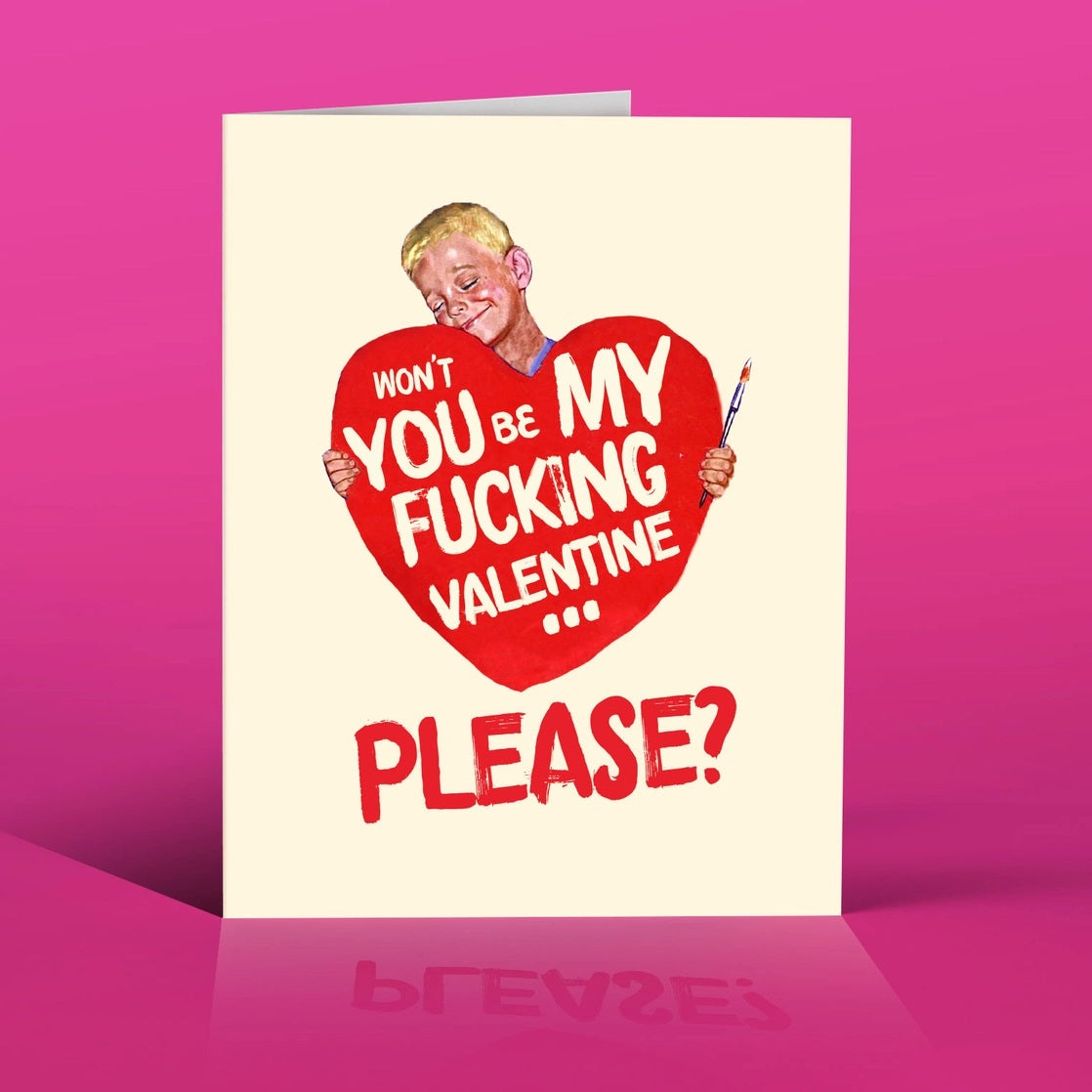 Be My F'ing Valentine Card