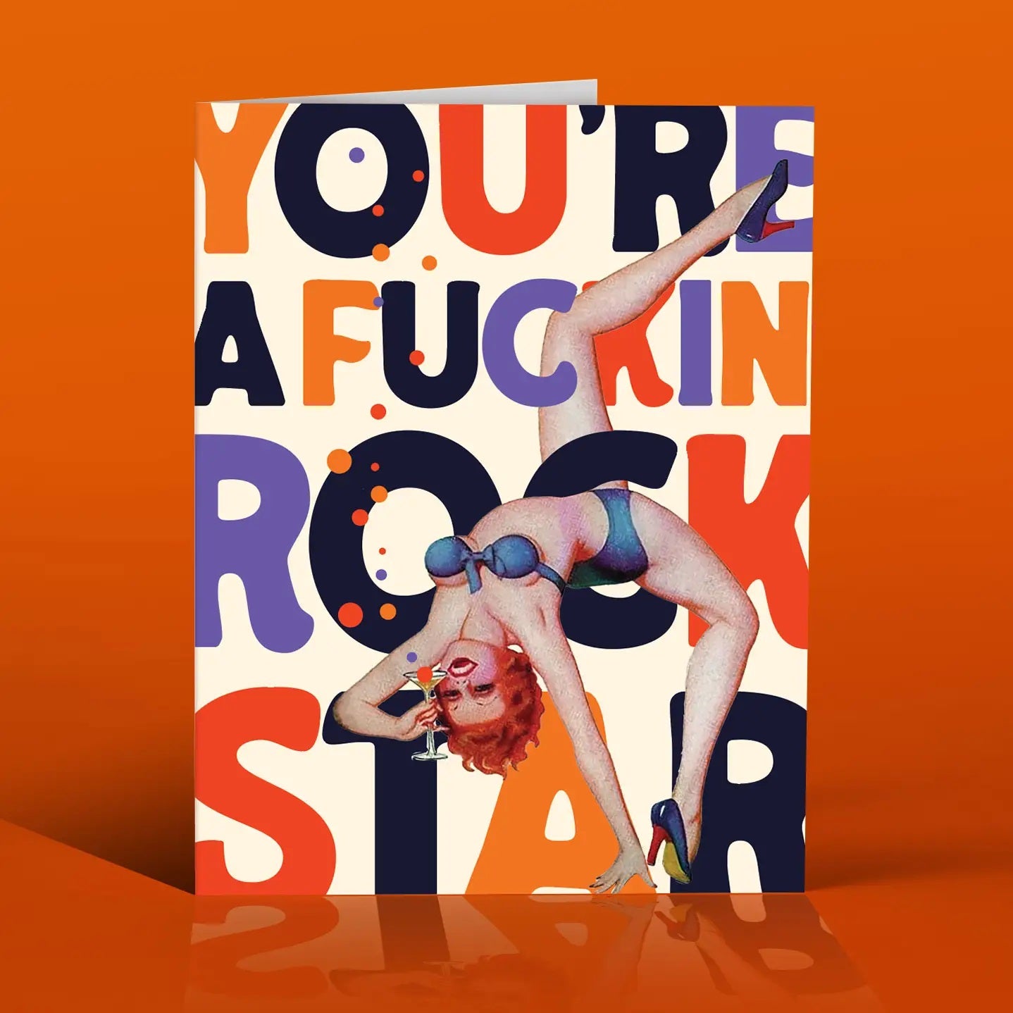 Sexy Rockstar! Greeting Card