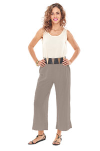 The Paula Pant from Oh My Gauze in Taupe