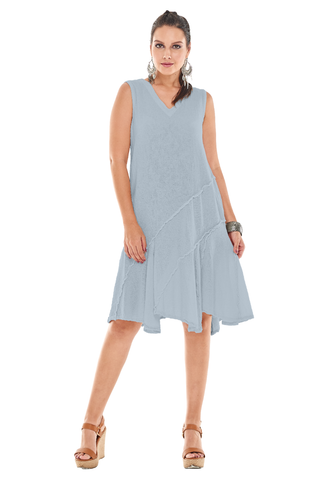 The Tabasco Dress from Oh My Gauze in Dusty Blue