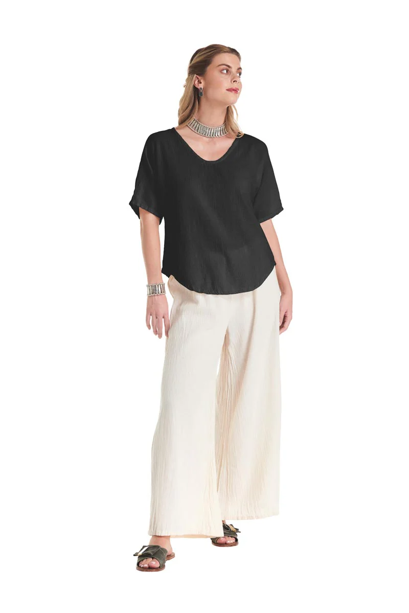 Oh My Gauze's Tess Blouse in Black