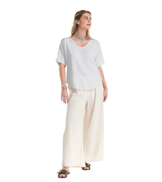 Oh My Gauze's Tess Blouse in Snow