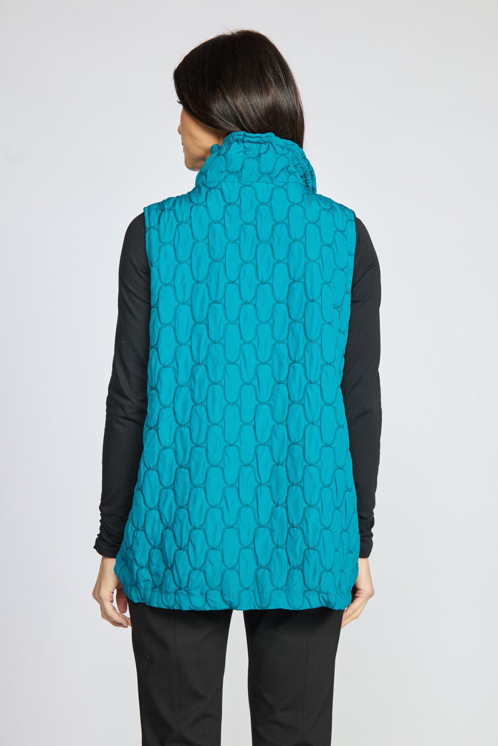 Olivia's Quilted Capsule Vest in Teal