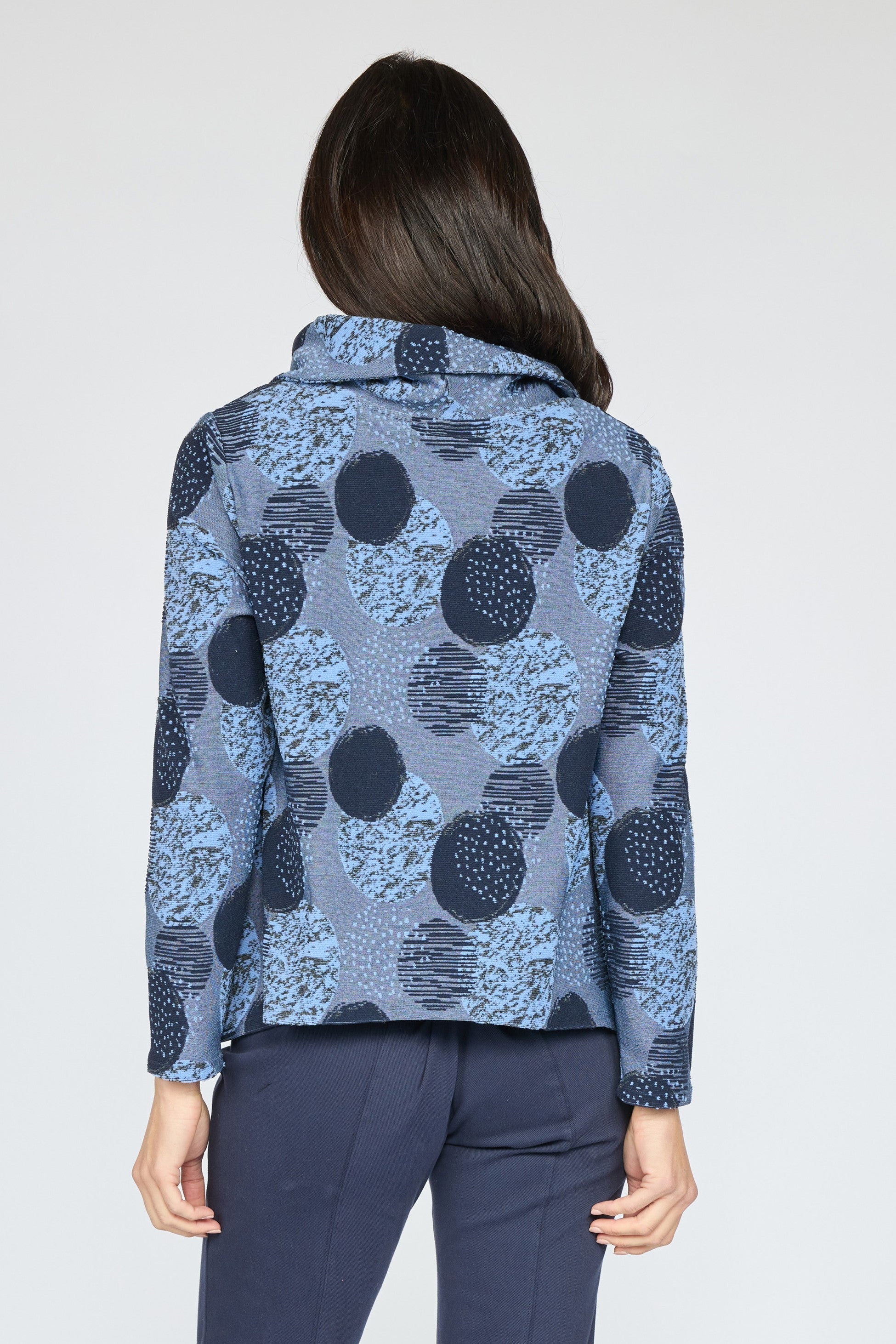 Olivia's Spotlight Knit Cowl Pullover
 in Navy