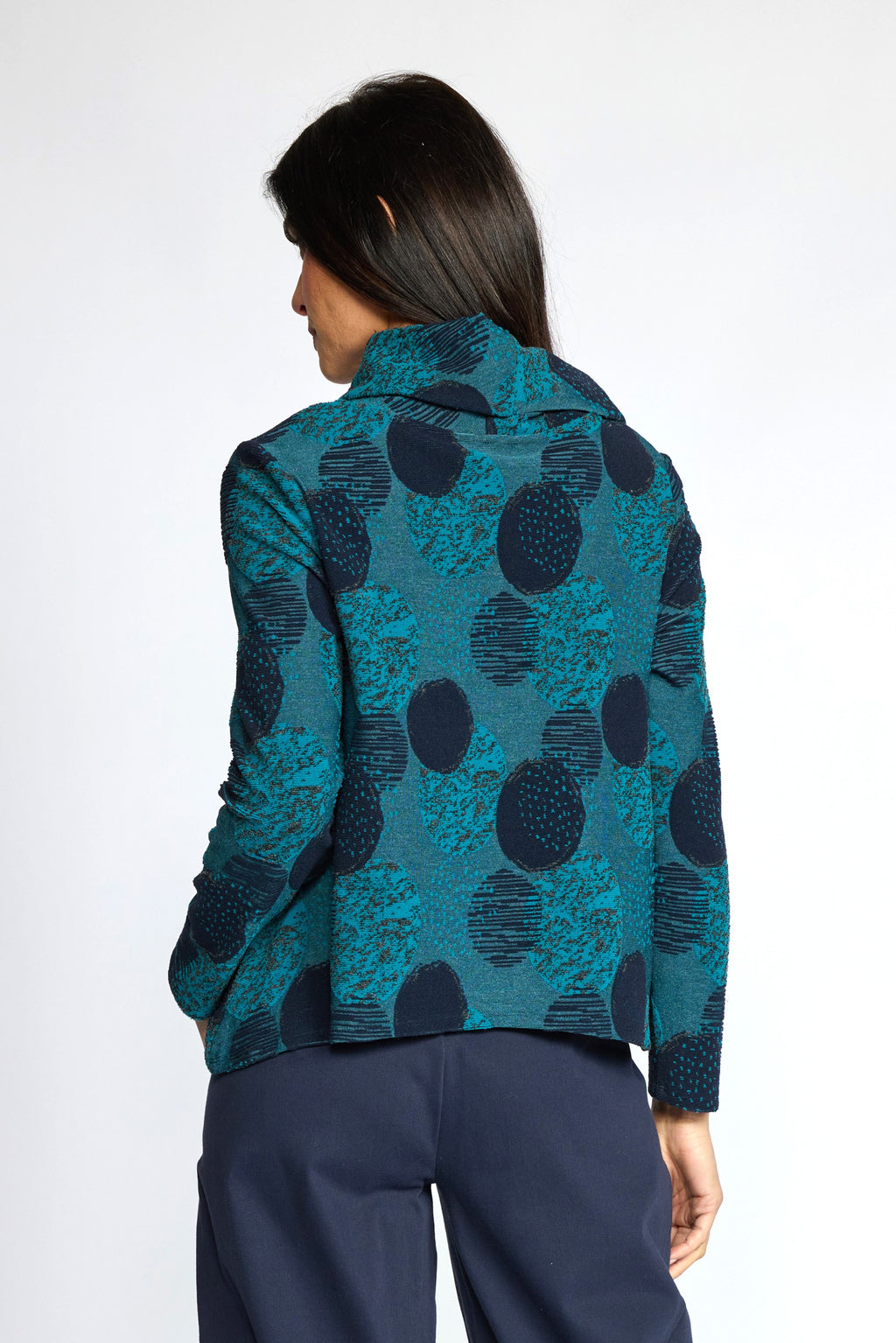 Olivia's Spotlight Knit Cowl Pullover in Teal