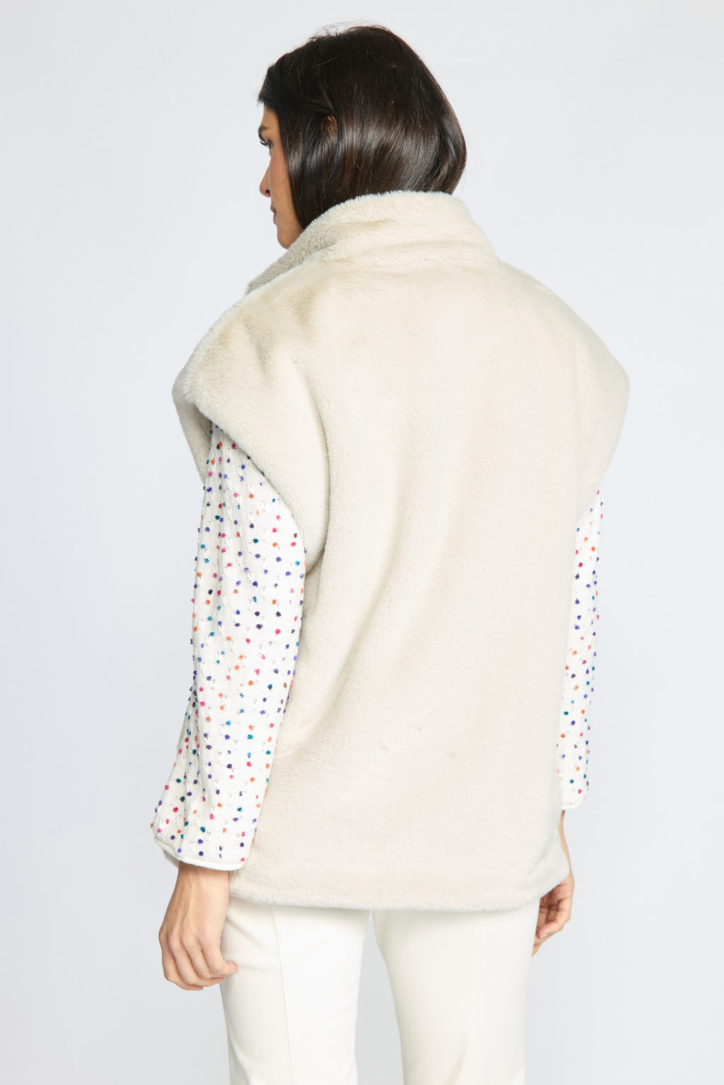 The Stellar Vest by Olivia in sand