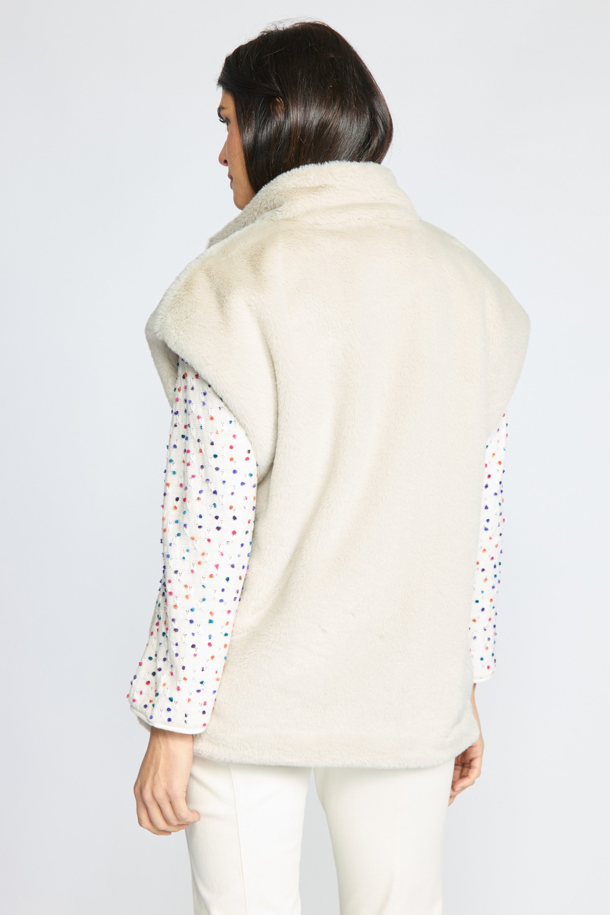 The Stellar Vest by Olivia in sand