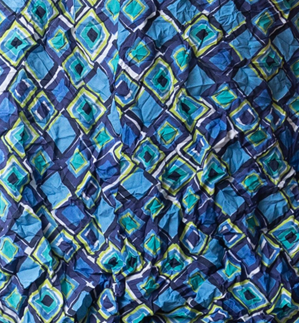 Olivia's Crimped Squared Up Shirt Lime Swatch