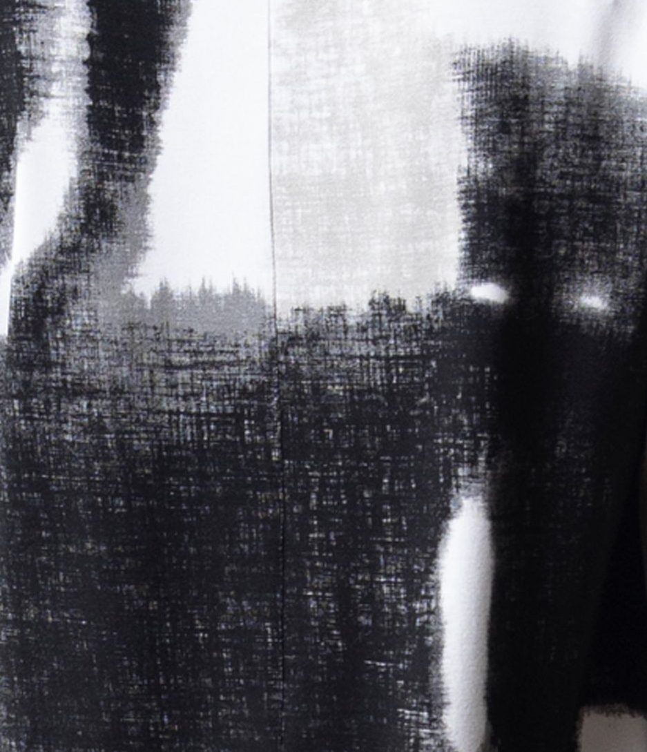 Olivia by Habitat Ikat Tribeca Topper Black Swatch