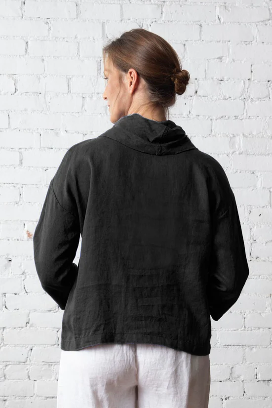 Olivia's Stay Centered Cowl Top Black