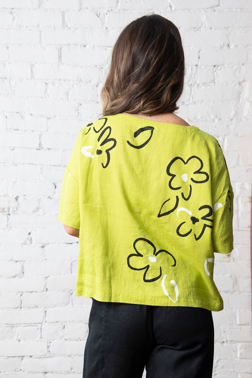 Olivia's Soho Sidestep Pullover in Lime