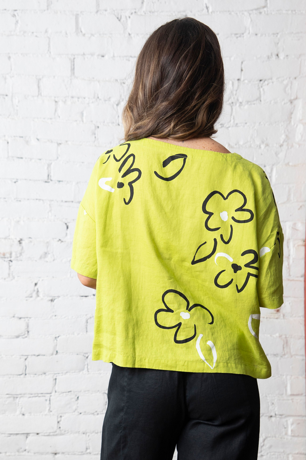 Olivia's Soho Sidestep Pullover in Lime