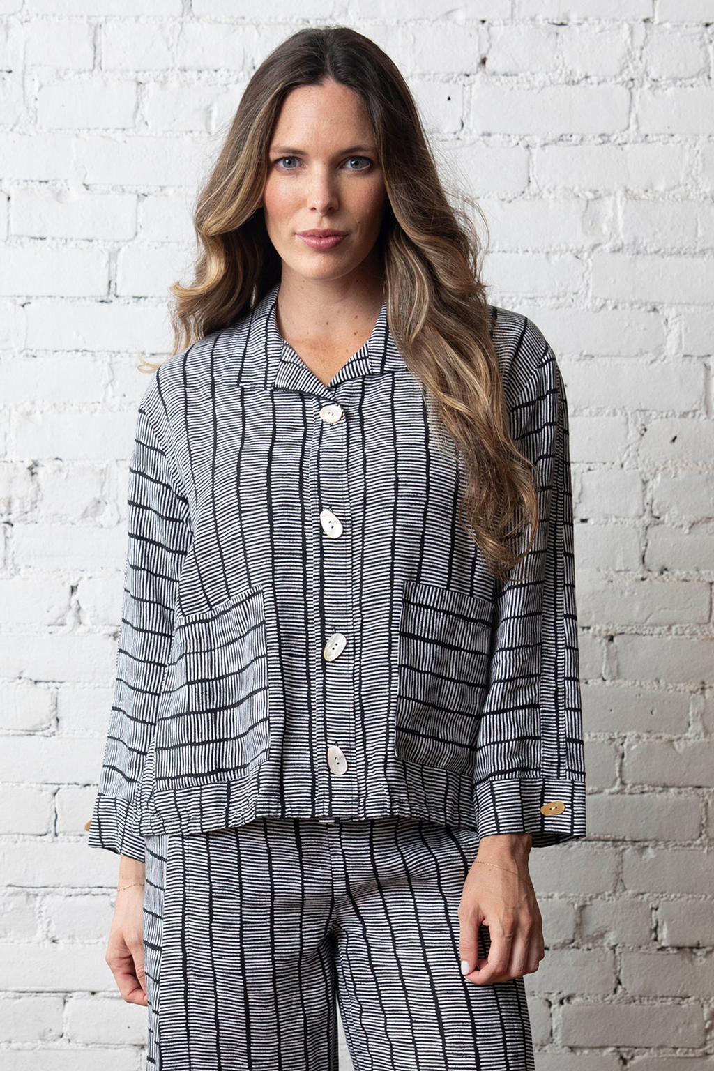 Olivia by Habitat Linen Maven Jacket in Black