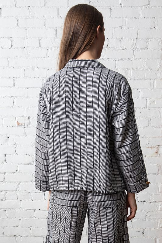 Olivia by Habitat Linen Maven Jacket in Black