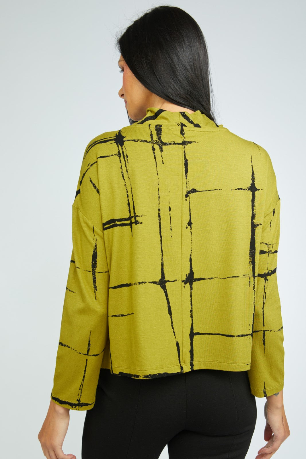 Olivia's Arthouse Knit Pocket Pullover in Moss