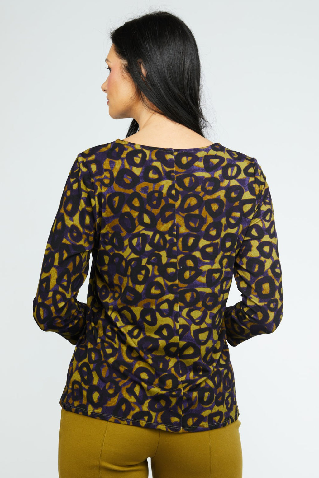 Arthouse Knit Layering Tee in Violet