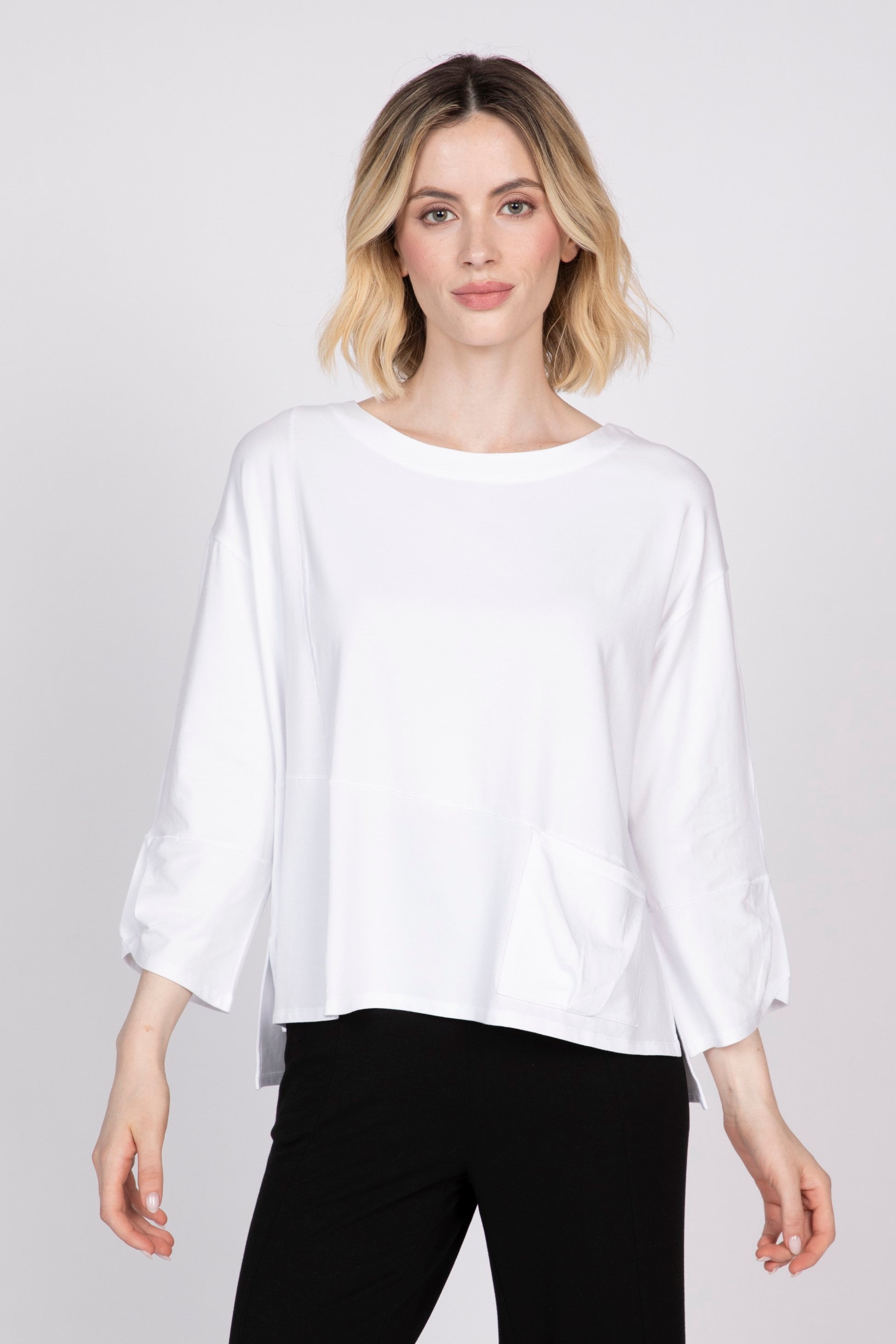 Olivia Boxy Zanna Top in White