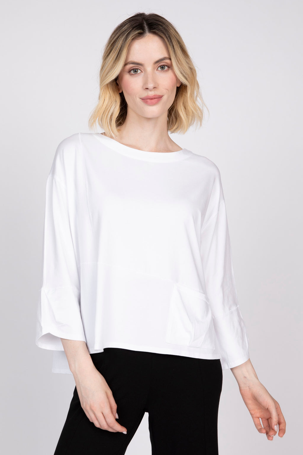 Olivia Boxy Zanna Top in White